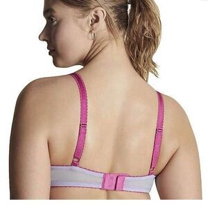 MOI💋 • Lt Blue & Magenta Laced Bra • 36DD •